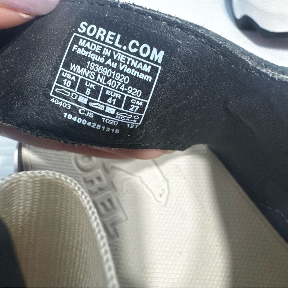 Sorel Kinetic Fawn Beige Strappy Platform Sandals Size 10 - Picture 10 of 14